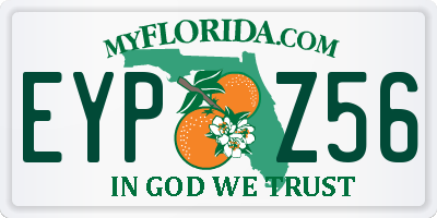 FL license plate EYPZ56