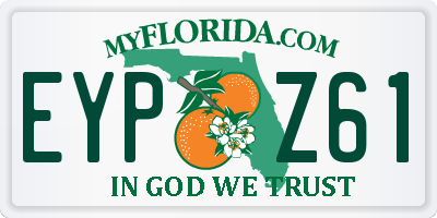 FL license plate EYPZ61
