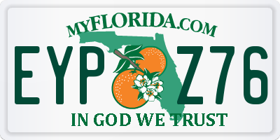 FL license plate EYPZ76