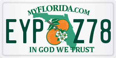 FL license plate EYPZ78