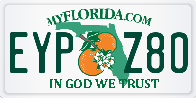 FL license plate EYPZ80
