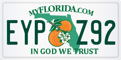 FL license plate EYPZ92