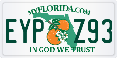 FL license plate EYPZ93