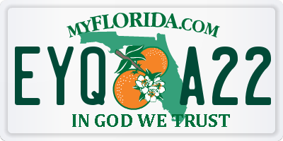 FL license plate EYQA22