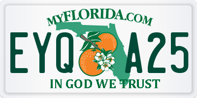 FL license plate EYQA25