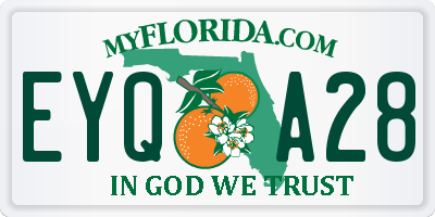 FL license plate EYQA28