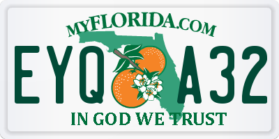 FL license plate EYQA32