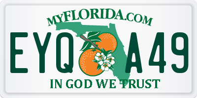 FL license plate EYQA49