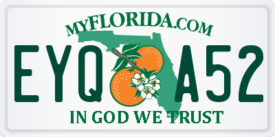 FL license plate EYQA52