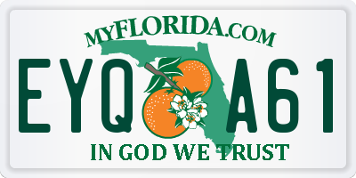 FL license plate EYQA61