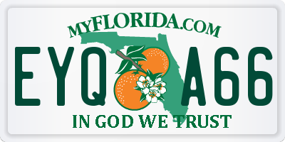 FL license plate EYQA66