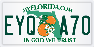FL license plate EYQA70