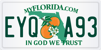FL license plate EYQA93