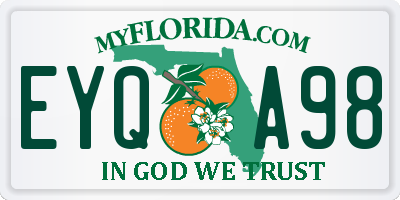 FL license plate EYQA98