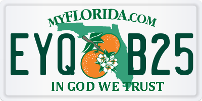 FL license plate EYQB25