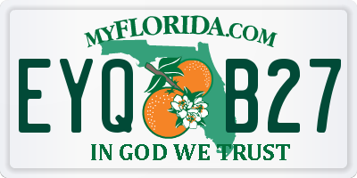 FL license plate EYQB27