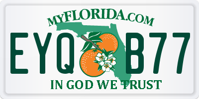 FL license plate EYQB77