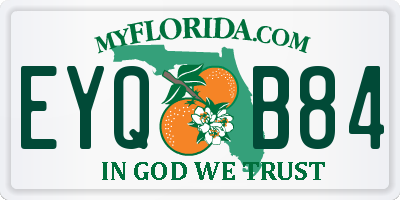 FL license plate EYQB84