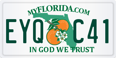 FL license plate EYQC41