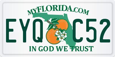 FL license plate EYQC52