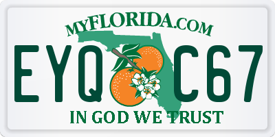 FL license plate EYQC67