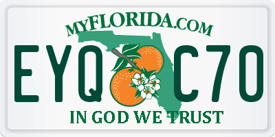 FL license plate EYQC70