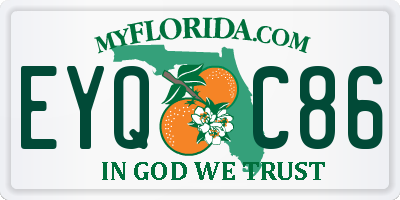 FL license plate EYQC86
