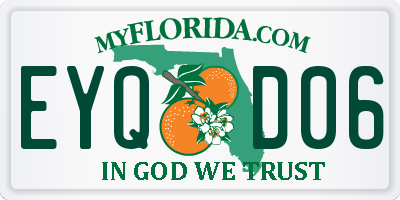 FL license plate EYQD06