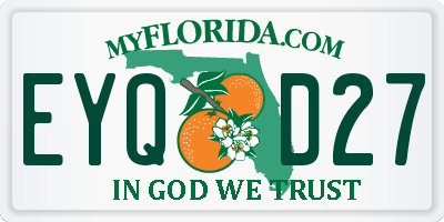 FL license plate EYQD27
