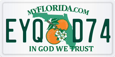 FL license plate EYQD74