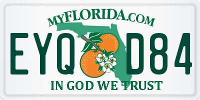 FL license plate EYQD84