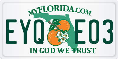 FL license plate EYQE03