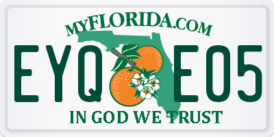 FL license plate EYQE05