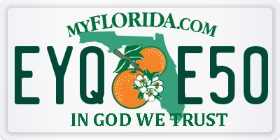 FL license plate EYQE50