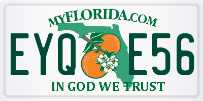 FL license plate EYQE56