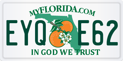 FL license plate EYQE62