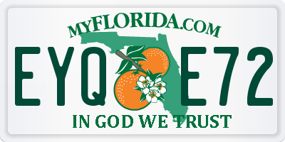 FL license plate EYQE72