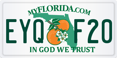 FL license plate EYQF20