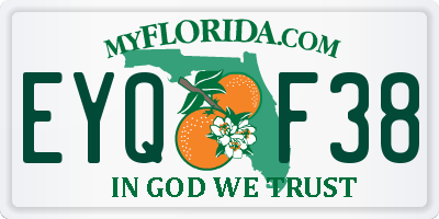 FL license plate EYQF38