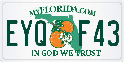 FL license plate EYQF43