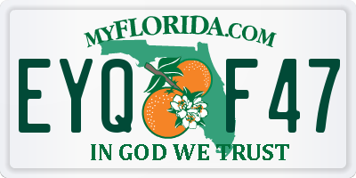 FL license plate EYQF47