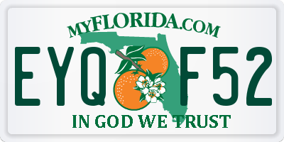 FL license plate EYQF52