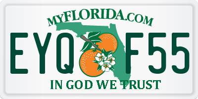 FL license plate EYQF55