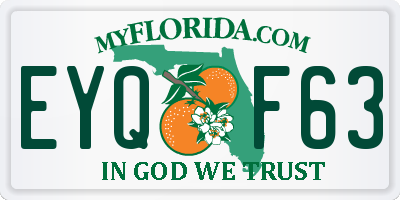 FL license plate EYQF63