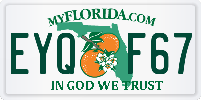 FL license plate EYQF67