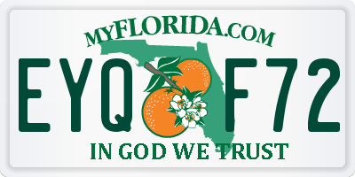 FL license plate EYQF72