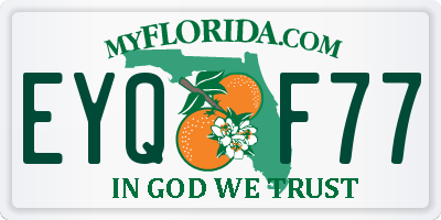 FL license plate EYQF77