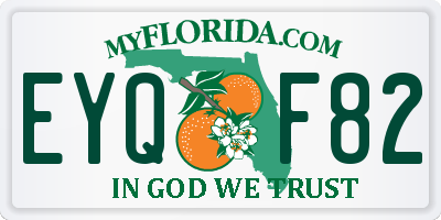 FL license plate EYQF82