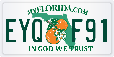 FL license plate EYQF91