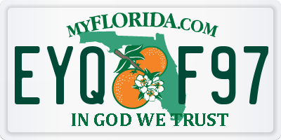 FL license plate EYQF97